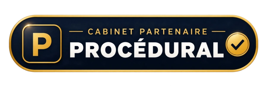 Label bandeau Cabinet partenaire Procédural