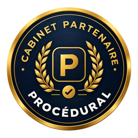 Label médaillon Cabinet partenaire Procédural